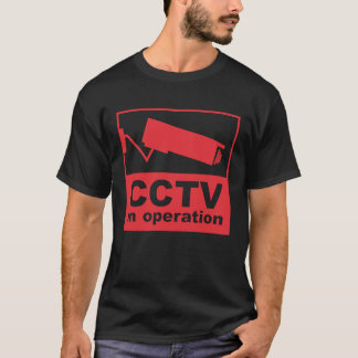 T-shirt CCTV Surveillance Security Camera Closed Circuit P