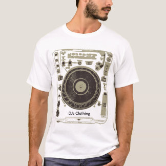 T-shirt CDJ T noir, habillement de DJs