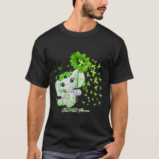 T-shirt CDKL5 Sensibilisation - ruban de tournesol d'éléph