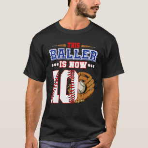 T-shirt Ce Baller A Maintenant Dix Ans 10e Anniversaire Ba