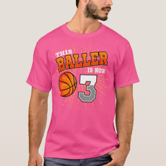 T-shirt Ce Baller Est Maintenant 3 Basket-ball 3E Annivers