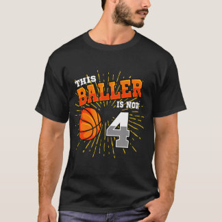 T-shirt Ce Baller Est Maintenant 4 Basketball 4E Anniversa