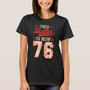 T-shirt Ce Baller Est Maintenant 76 Baseball Knuckleballer