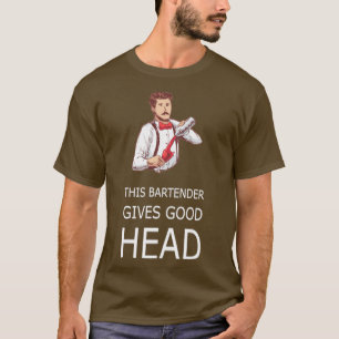 T-shirt CE BARTENDER DONNE UN BON Waitress Waiter