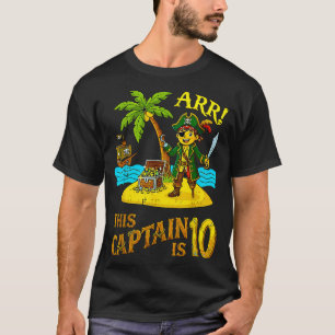 T-shirt Ce capitaine est un garçon d'anniversaire pirate d