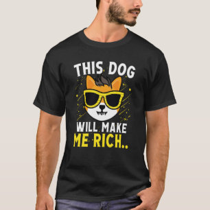 T-shirt Ce chien vous rendra riche Cryptomonnaie Crypto