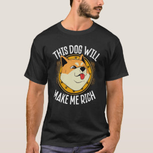 T-shirt Ce Chien vous rendra riche Cryptomonnaie Crypto
