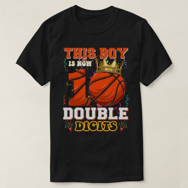 T-shirt Ce Garçon Est Maintenant 10 Double Chiffres Lover  (Design devant)