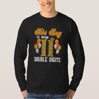 T-shirt Ce Garçon Est Maintenant 11 Chiffres Double Fête A