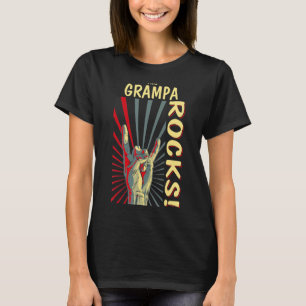 T-shirt Ce Grampa Rocks Vintage Retro Concert les années 7