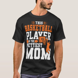 T-shirt Ce joueur de basket a la plus jolie maman enfants 