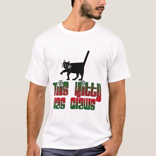 T-shirt Ce Kitty a des griffes (Devant)