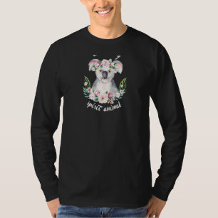 T-shirt Ce Koala Est Mon Esprit Animal Cute Koala Avec Flo