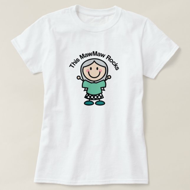 T-shirt Ce Mawmaw bascule l'idée de cadeau (Design devant)