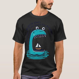 T-shirt Ce monstre mange des bateaux pour le petit déjeune
