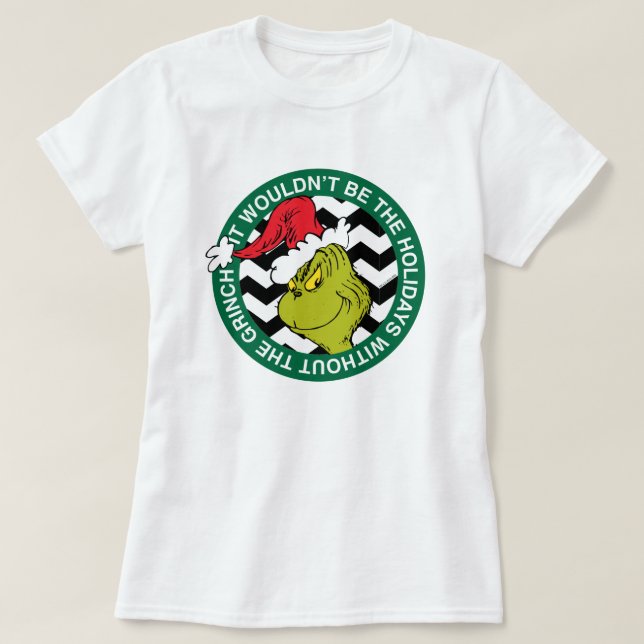 T-shirt Ce ne serait pas les vacances sans Grinch (Design devant)