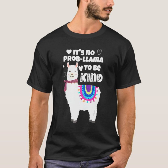T-shirt Ce n'est pas de la lama de Prob d'être un jour de  (Devant)