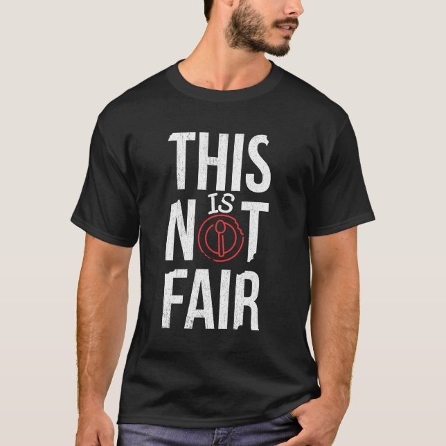 T-shirt Ce n'est pas juste - Mains secourables : unité et  (Devant)