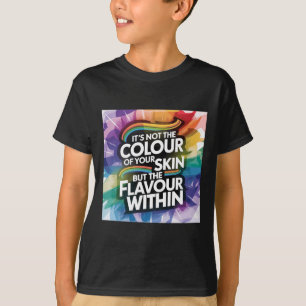 T-shirt Ce n'est pas la couleur de votre peau, mais la sav