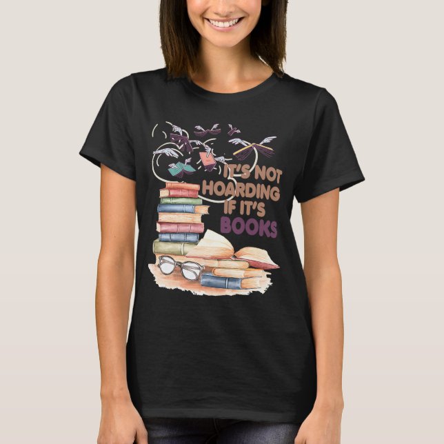 T-shirt Ce n'est pas l'accumulation si c'est des livres Li (Devant)