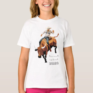 T-shirt Ce n'est pas mon premier RODEO : Bull rider