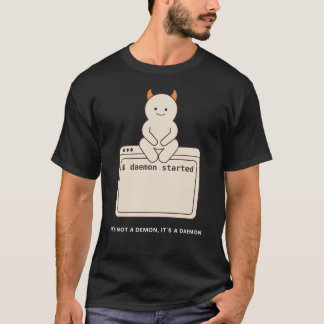 T-shirt Ce n'est pas un démon, c'est un Daemon Drôle Unix 