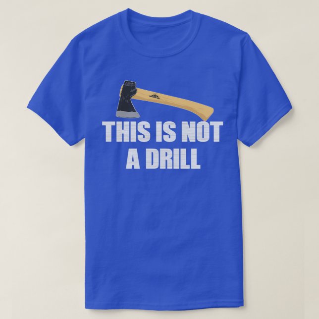 T-shirt Ce n'est pas un foret, papa, blague v (Design devant)