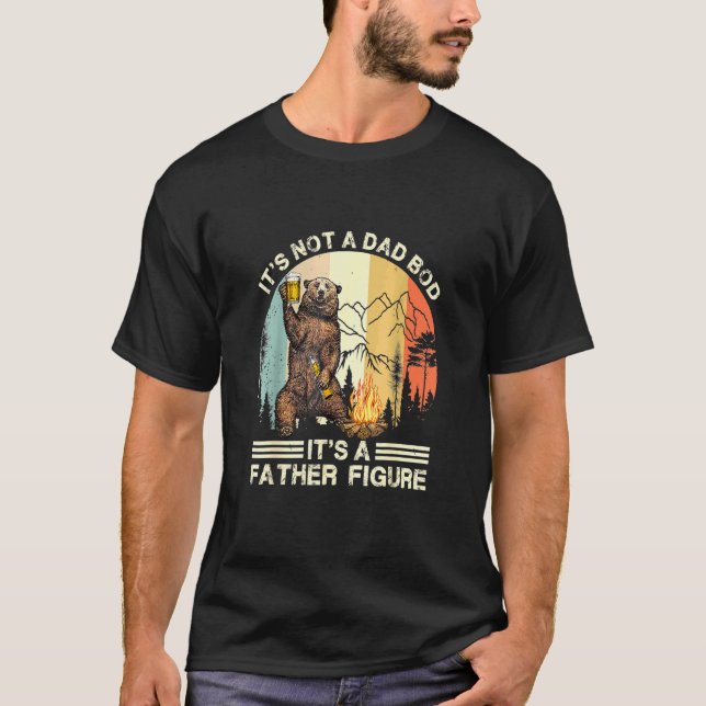 T-shirt Ce N'Est Pas Un Papa Bod Son Père Figure Ours Bièr (Devant)