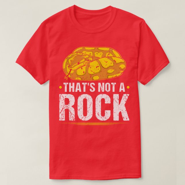 T-shirt Ce N'Est Pas Un Python À Balle De Serpent Rocheux (Design devant)