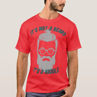 T-shirt Ce N'Est Pas Une Barbe C'Est Une Selle Gras Design