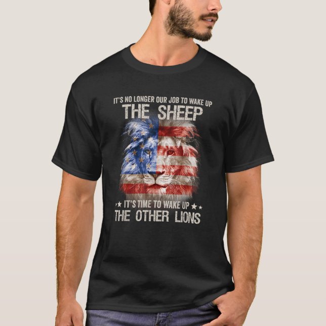T-shirt Ce n'est plus notre boulot de réveiller le mouton. (Devant)