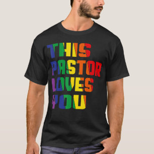 T-shirt Ce Pasteur Vous Aime Fierté Lgbt Fier Ally Gay