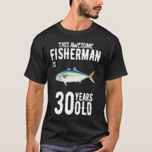 T-shirt Ce Pêcheur À queue jaune A 30 Ans 30th Bir