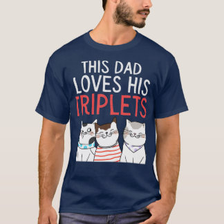 T-shirt Ce père adore ses triplets2