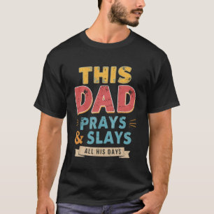 T-shirt Ce Père Prête Et Sale Tous Ses Jours Père Rétro