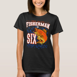 T-shirt Ce Petit Pêcheur Est Six Anniversaires Fête
