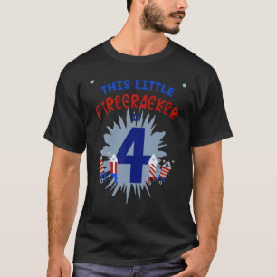 T-shirt Ce Petit Pétard Est Quatre 4 Garçon Fille 4e Bir