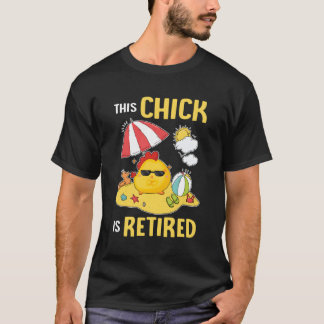 T-shirt Ce Poussin A Retraité Le Poulet Famille Retiret Pl