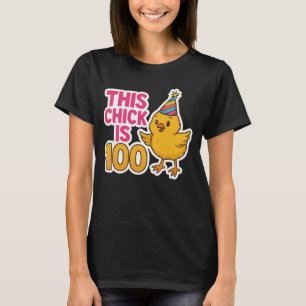 T-shirt Ce poussin est 100 mignon et amusant anniversaire