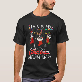 T-shirt Ce Pyjama De Noël Collie Dans L'Amour Des Chausset