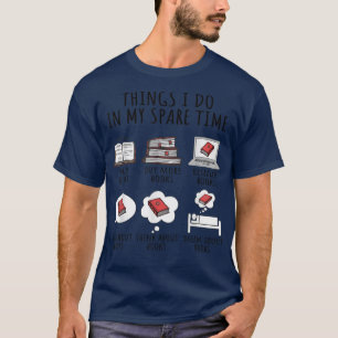 T-shirt Ce Que Je Fais Dans Mon Temps De Rechange Lire Liv