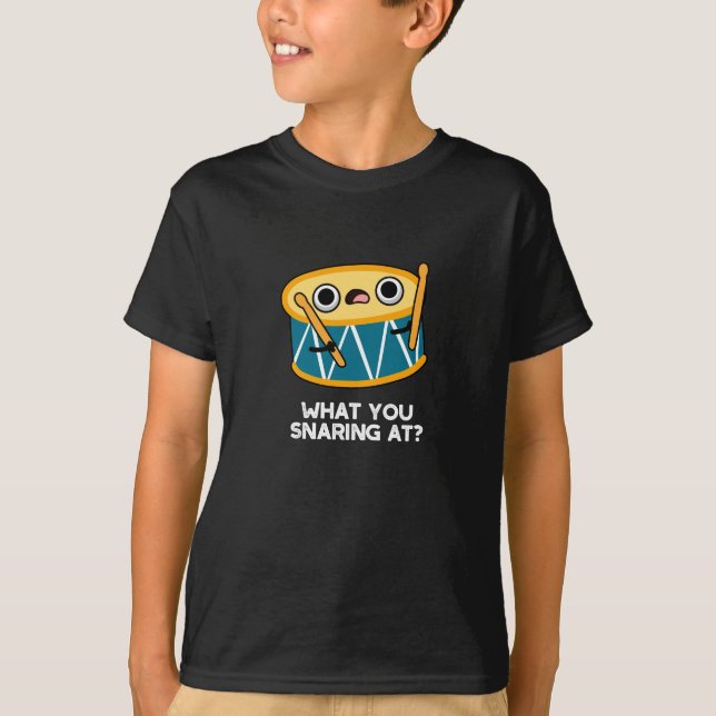 T-shirt Ce que vous chantez à Funny Drummer Drum Pun Dark  (Devant)