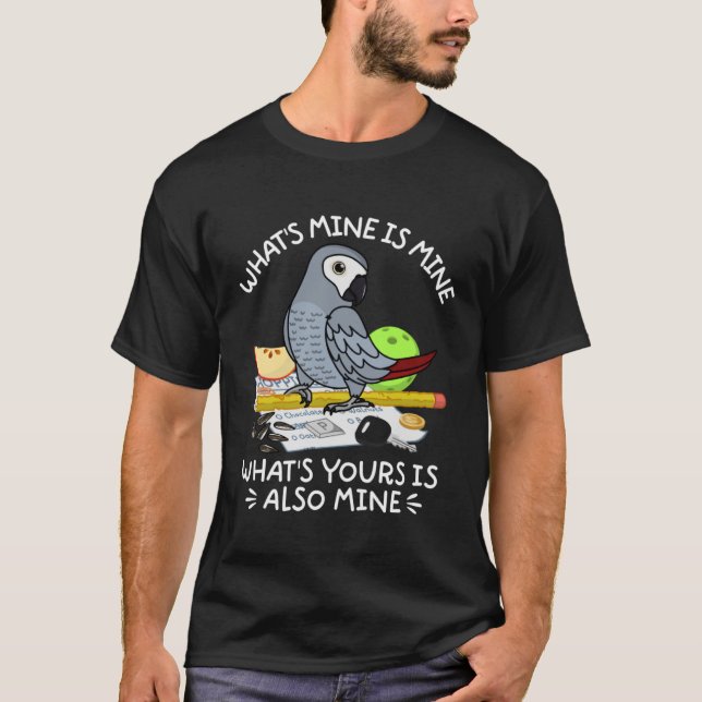 T-shirt Ce que vous voulez, c'est le perroquet I African G (Devant)