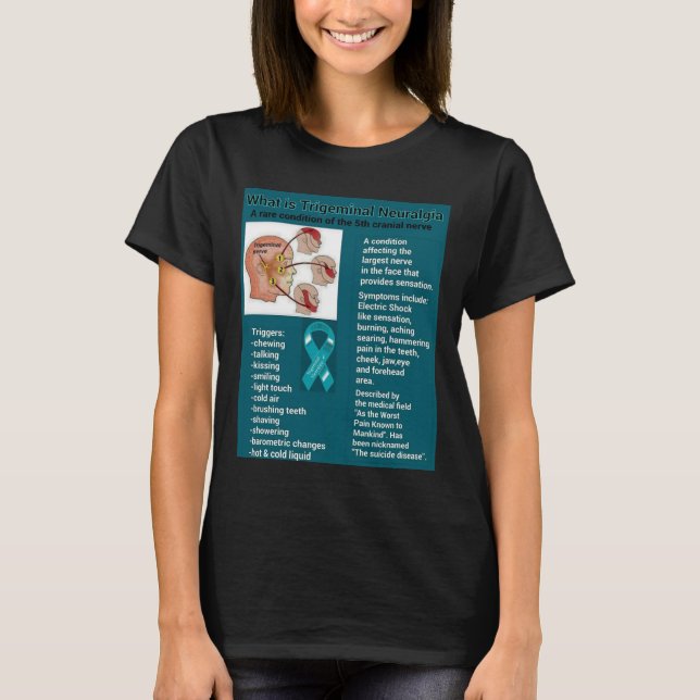 T-shirt Ce qui est chemise de névralgie faciale… (Devant)