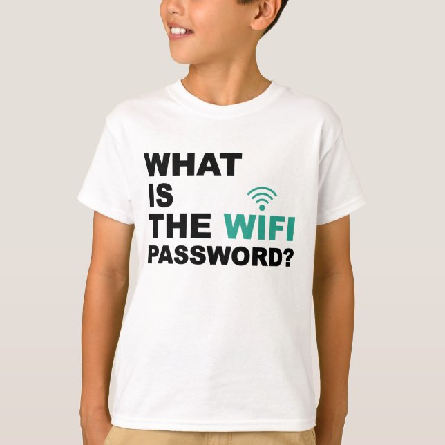 T-shirt Ce qui est le mot de passe de WIFI drôle (Devant)