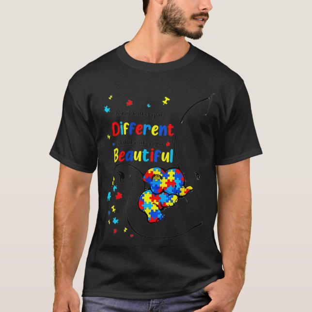 T-shirt Ce qui fait de vous différents Sensibilisations su (Devant)