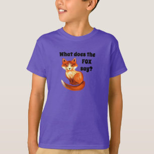 T-shirt Ce qui fait le Fox pour indiquer l'habillement et