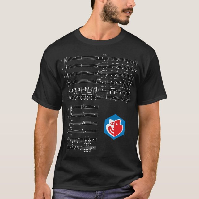 T-shirt Ce qui nous faibles textes et musique, avec le (Devant)