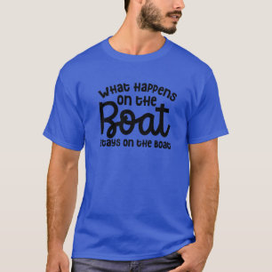 T-shirt Ce Qui Se Passe Sur Le Bateau Reste Sur La Croisi