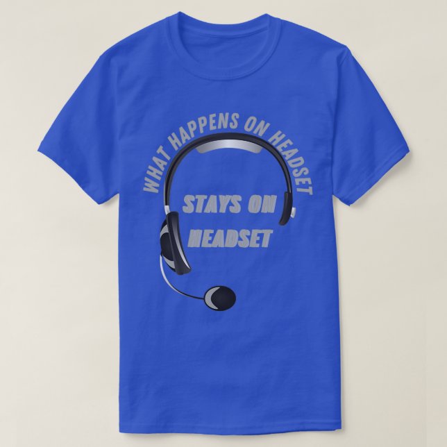 T-shirt Ce qui se passe sur le casque (Design devant)